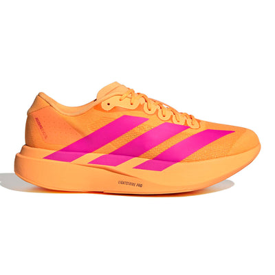 Adidas Men's Adizero Evo SL - BlackToe Running#colour_flash-orange-shock-pink-iron-met