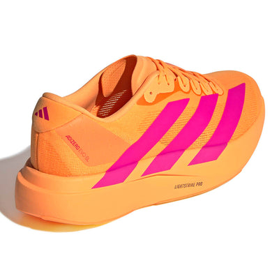 Adidas Men's Adizero Evo SL - BlackToe Running#colour_flash-orange-shock-pink-iron-met