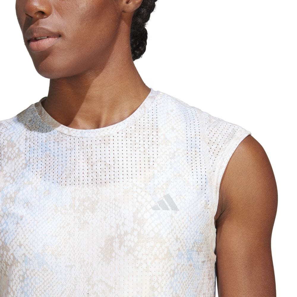 Adidas Women's Fast Running Tee - BlackToe Running#colour_white-wonder-taupe