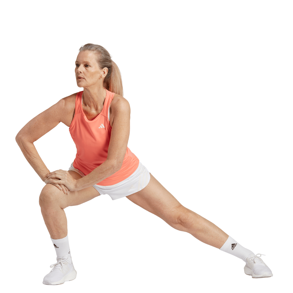 Adidas Women's Own the Run Singlet - BlackToe Running#colour_coral-fusion