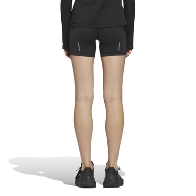 Adidas Women's Daily Run 5-Inch Short Leggings Women's Bottoms - BlackToe Running#colour_black