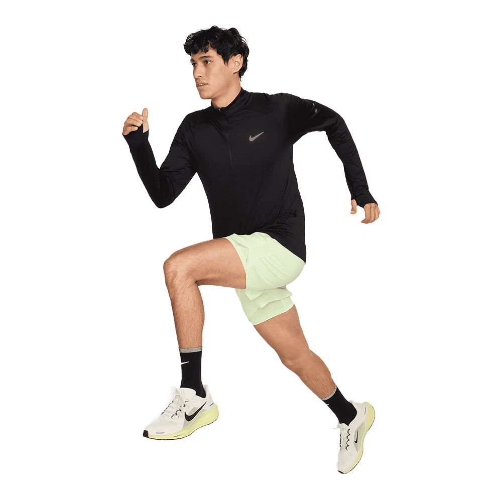 Nike Men's Stride Dri-FIT 1/4-Zip Running Top - BlackToe Running#colour_black