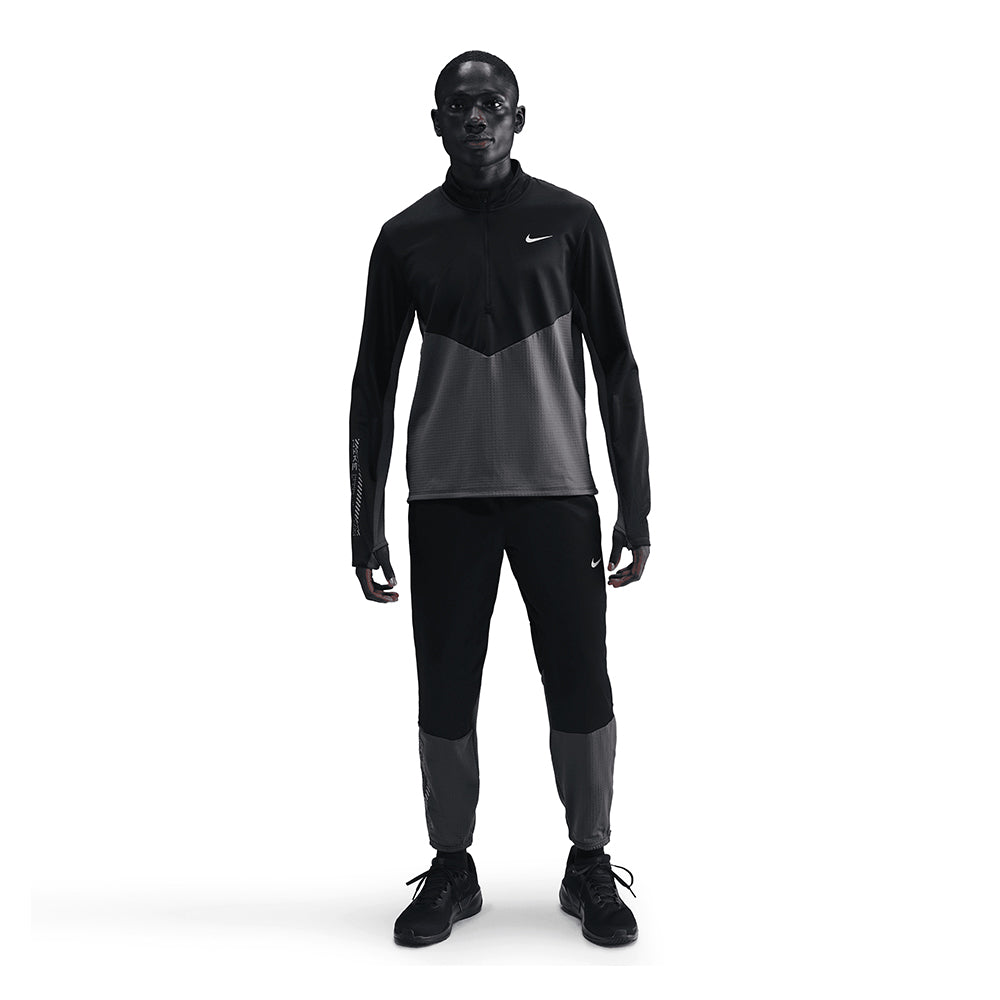Nike Men's Pacer Winterized 1/2-Zip Running Top - BlackToe Running#colour_black