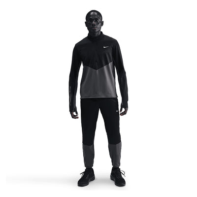 Nike Men's Pacer Winterized 1/2-Zip Running Top - BlackToe Running#colour_black
