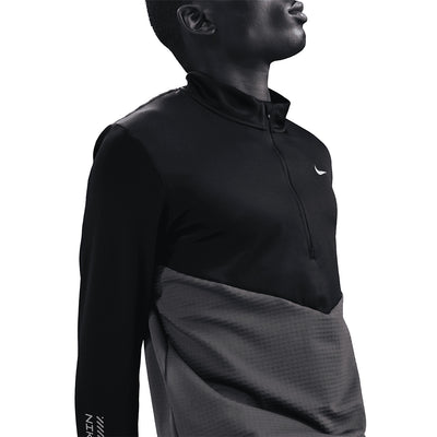 Nike Men's Pacer Winterized 1/2-Zip Running Top - BlackToe Running#colour_black
