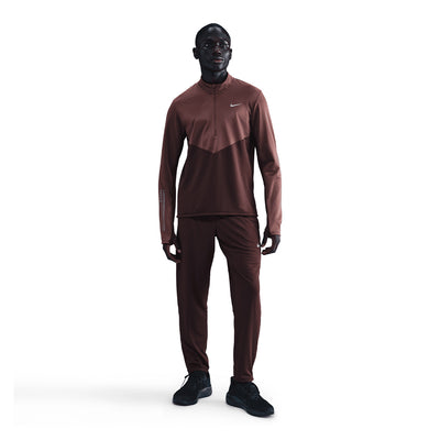 Nike Men's Pacer Winterized 1/2-Zip Running Top - BlackToe Running#colour_burgundy-crush-red-sepia