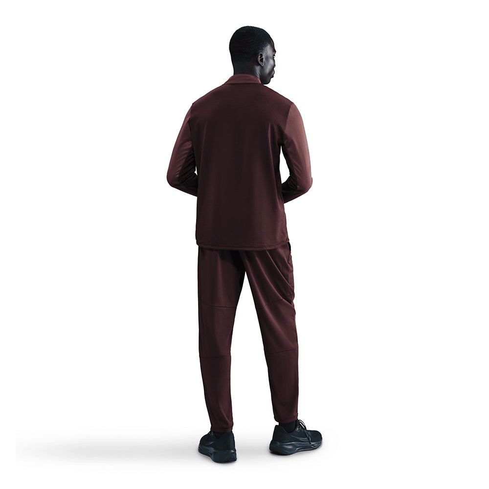Nike Men's Pacer Winterized 1/2-Zip Running Top - BlackToe Running#colour_burgundy-crush-red-sepia