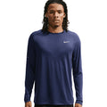 Nike Men's Stride Dri-FIT ADV Long-Sleeve Running Top - BlackToe Running#colour_midnight-navy-reflective-silver