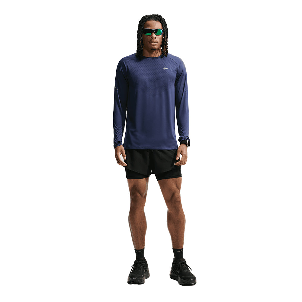 Nike Men's Stride Dri-FIT ADV Long-Sleeve Running Top - BlackToe Running