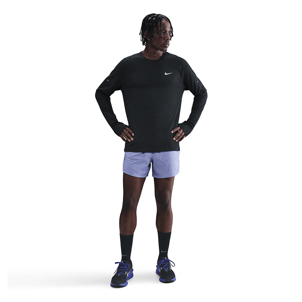 Nike Men's Stride Dri-FIT Running Waffle Crew - BlackToe Running