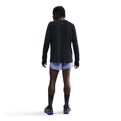 Nike Men's Stride Dri-FIT Running Waffle Crew - BlackToe Running#colour_black