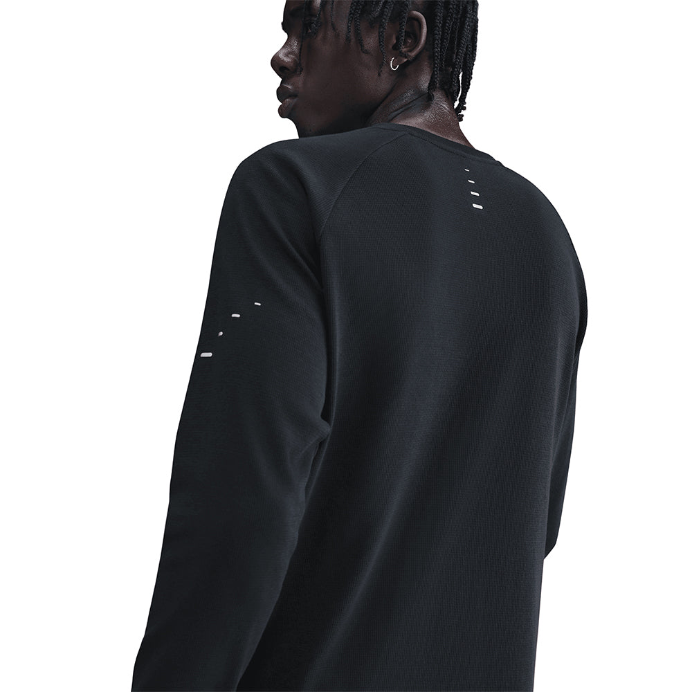 Nike Men's Stride Dri-FIT Running Waffle Crew - BlackToe Running#colour_black