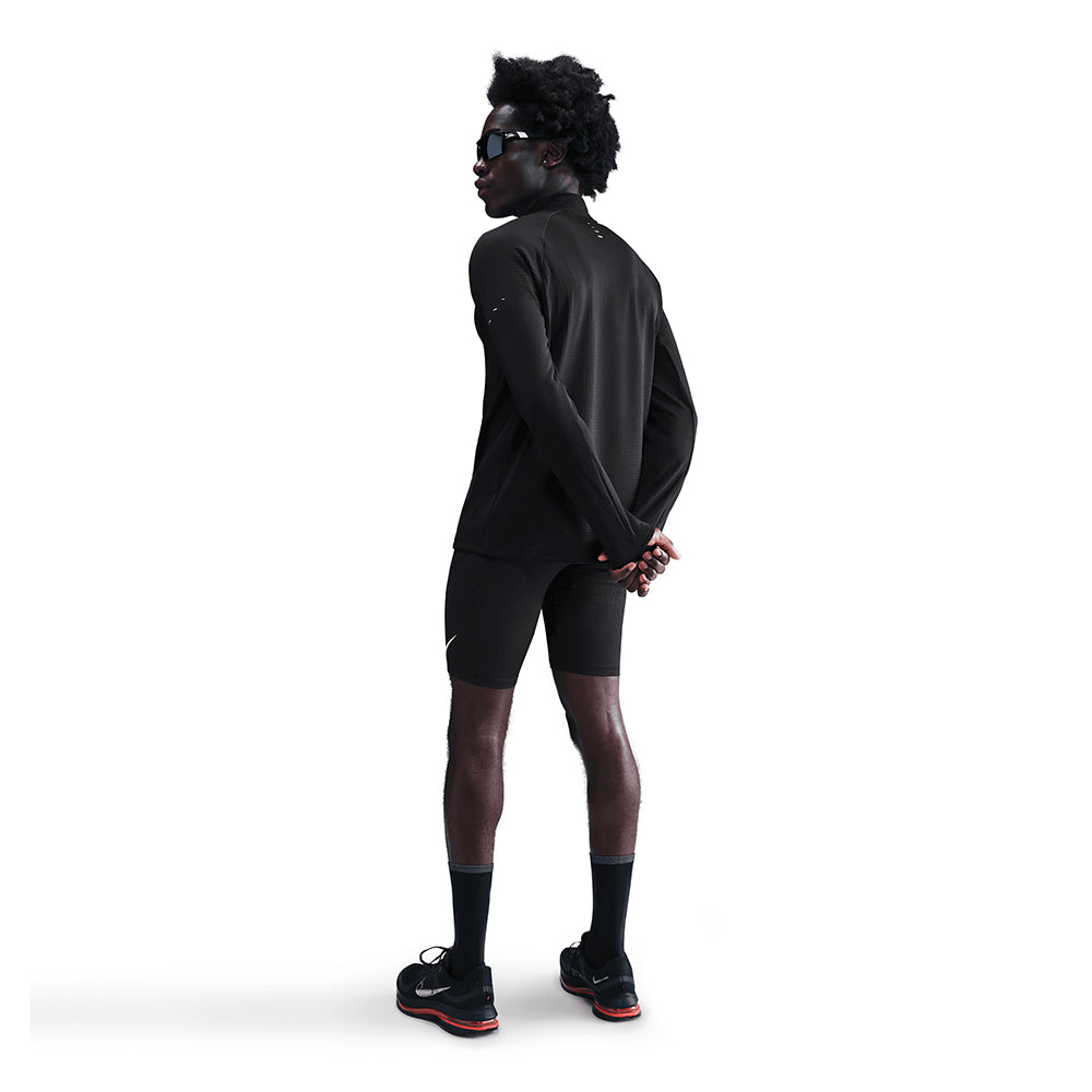 Nike Men's Stride Therma-FIT Repel Winterized 1/2-Zip Running Top - BlackToe Running#colour_black