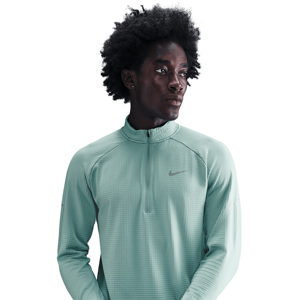 Nike Men's Stride Therma-FIT Repel Winterized 1/2-Zip Running Top - BlackToe Running#colour_cannon