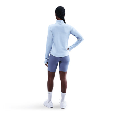 Nike Women's One Therma-FIT 1/2-Zip Mid Layer - BlackToe Running#colour_blue