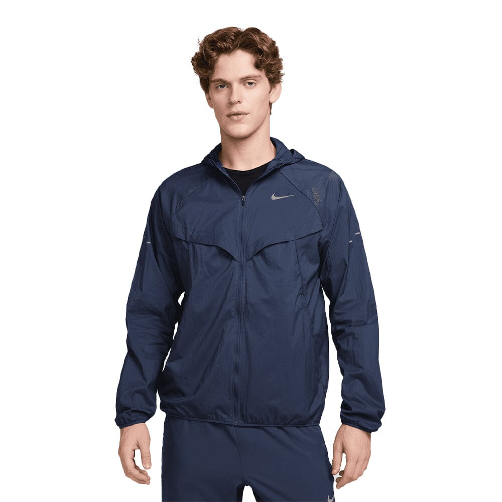 Nike Men's Stride Repel UV Running Jacket - BlackToe Running#colour_thunder-blue