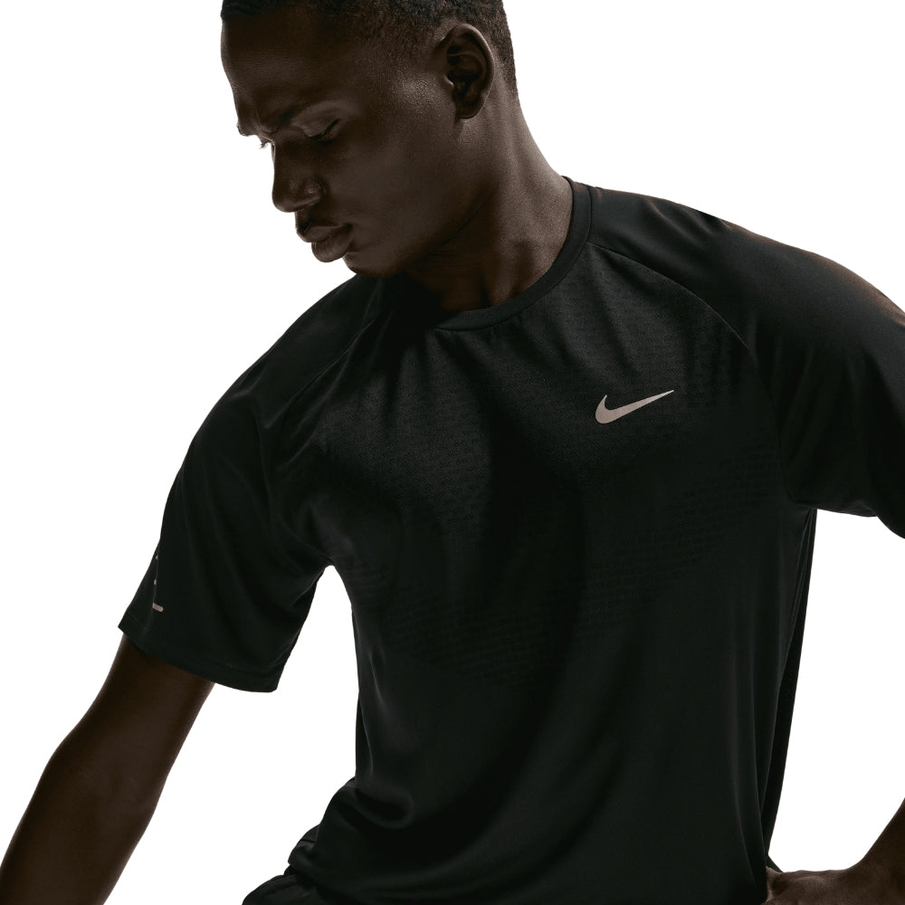Nike Men's Stride Dri-FIT ADV Short-Sleeve Running Top - BlackToe Running#colour_black