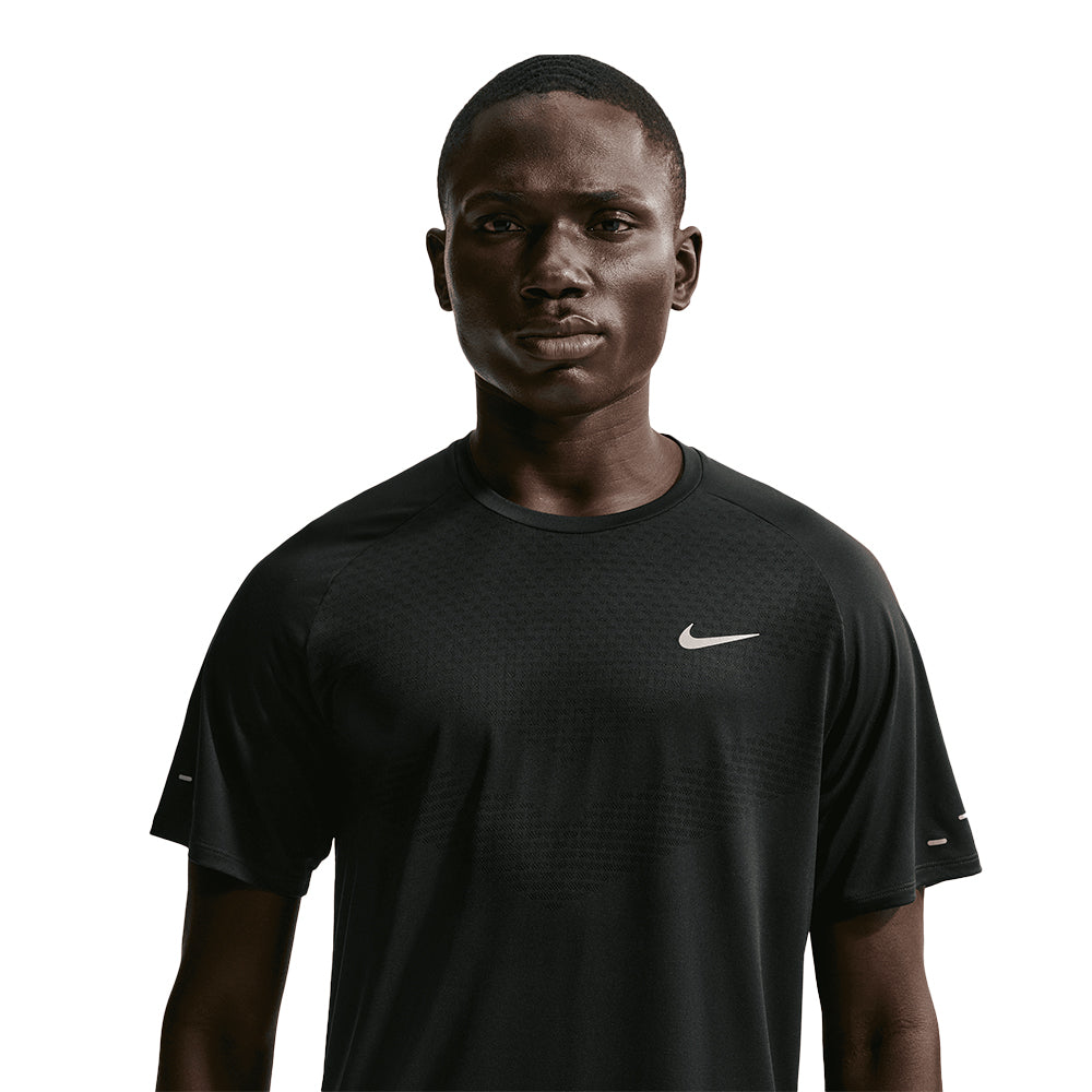 Nike Men's Stride Dri-FIT ADV Short-Sleeve Running Top - BlackToe Running#colour_black