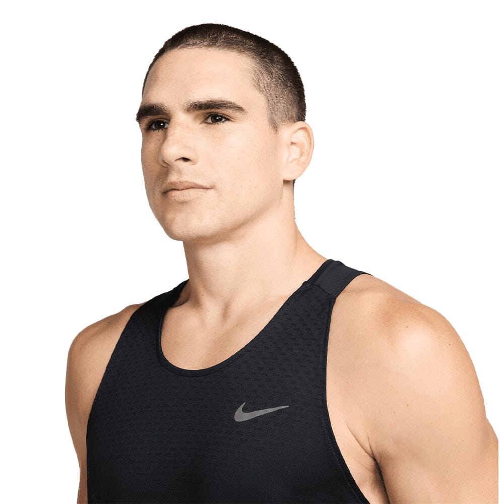 Nike Men's Stride Dri-FIT ADV Running Tank Top - BlackToe Running#colour_black