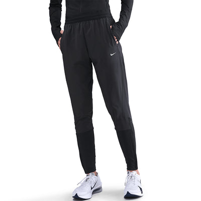 Nike Women's Swift Dri-FIT Mid-Rise Running Pants - BlackToe Running#colour_black