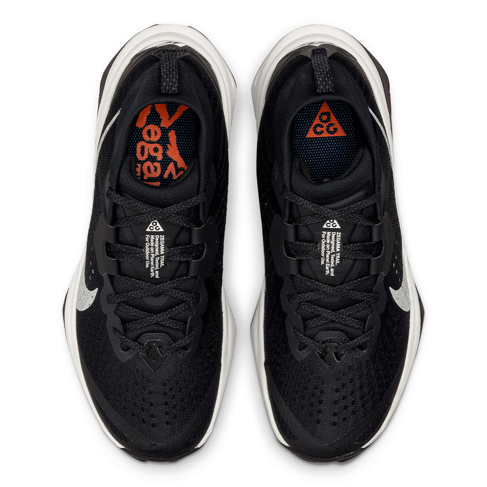 Nike Women's ACG Zegama - BlackToe Running#colour_black-summit-white-safety-orange