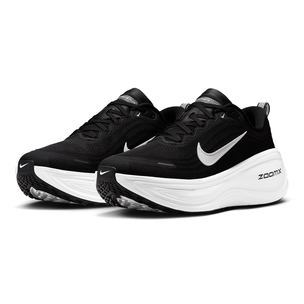 Nike Women's Vomero Plus - BlackToe Running#colour_black-white