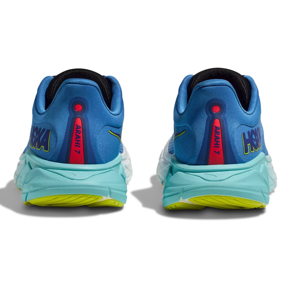 Hoka Men's Arahi 7 - BlackToe Running#colour_virtual-blue-cerise