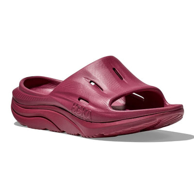 Hoka Ora Recovery Slide 3 - Diva Blue Slides - BlackToe Running#colour_beet-root