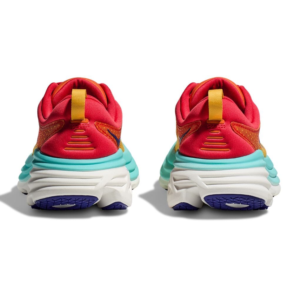 Hoka One One Women's Bondi 8 - BlackToe Running#colour_cerise-cloudless