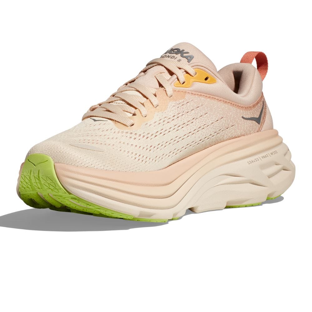 Hoka One One Women's Bondi 8 - BlackToe Running#colour_cream-vanilla