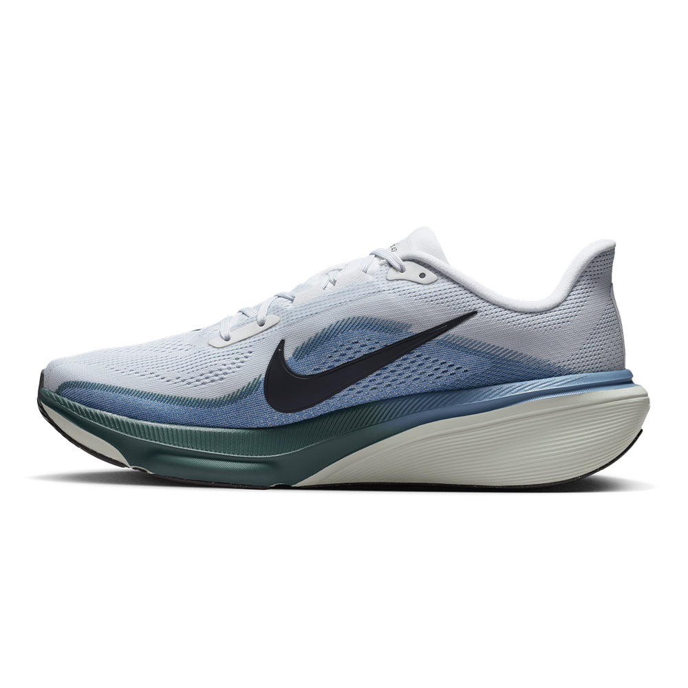 Nike Men's Pegasus 42 - BlackToe Running#colour_pure-platinum-dark-obsidian-work-blue