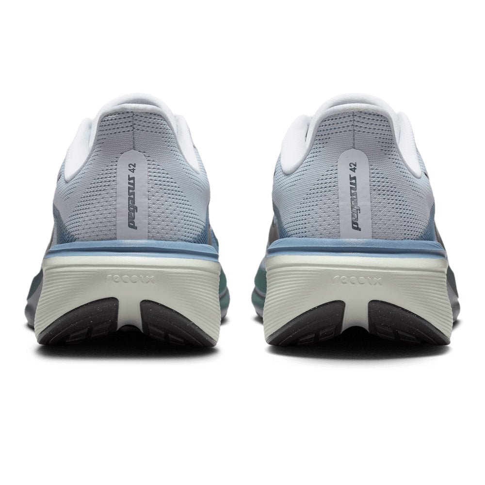 Nike Men's Pegasus 42 - BlackToe Running#colour_pure-platinum-dark-obsidian-work-blue