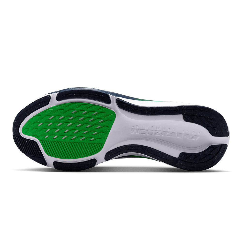Nike Men's Pegasus 42 - BlackToe Running#colour_white-midnight-navy-green-spark
