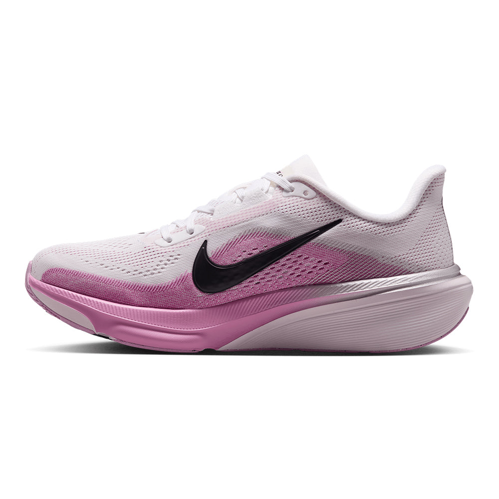 Nike Women's Pegasus 42 - BlackToe Running#colour_white-black-light-magenta-bleached-lilac