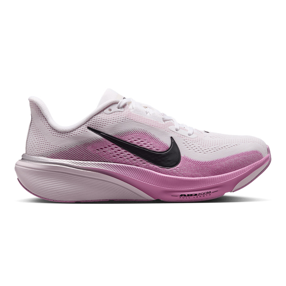Nike Women's Pegasus 42 - BlackToe Running#colour_white-black-light-magenta-bleached-lilac