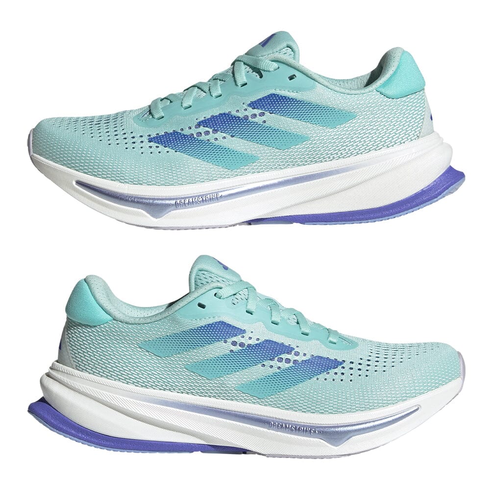 Adidas Women's Supernova Rise W - BlackToe Running#colour_semi-flash-aqua-cobalt-blue-blue-spark-metal