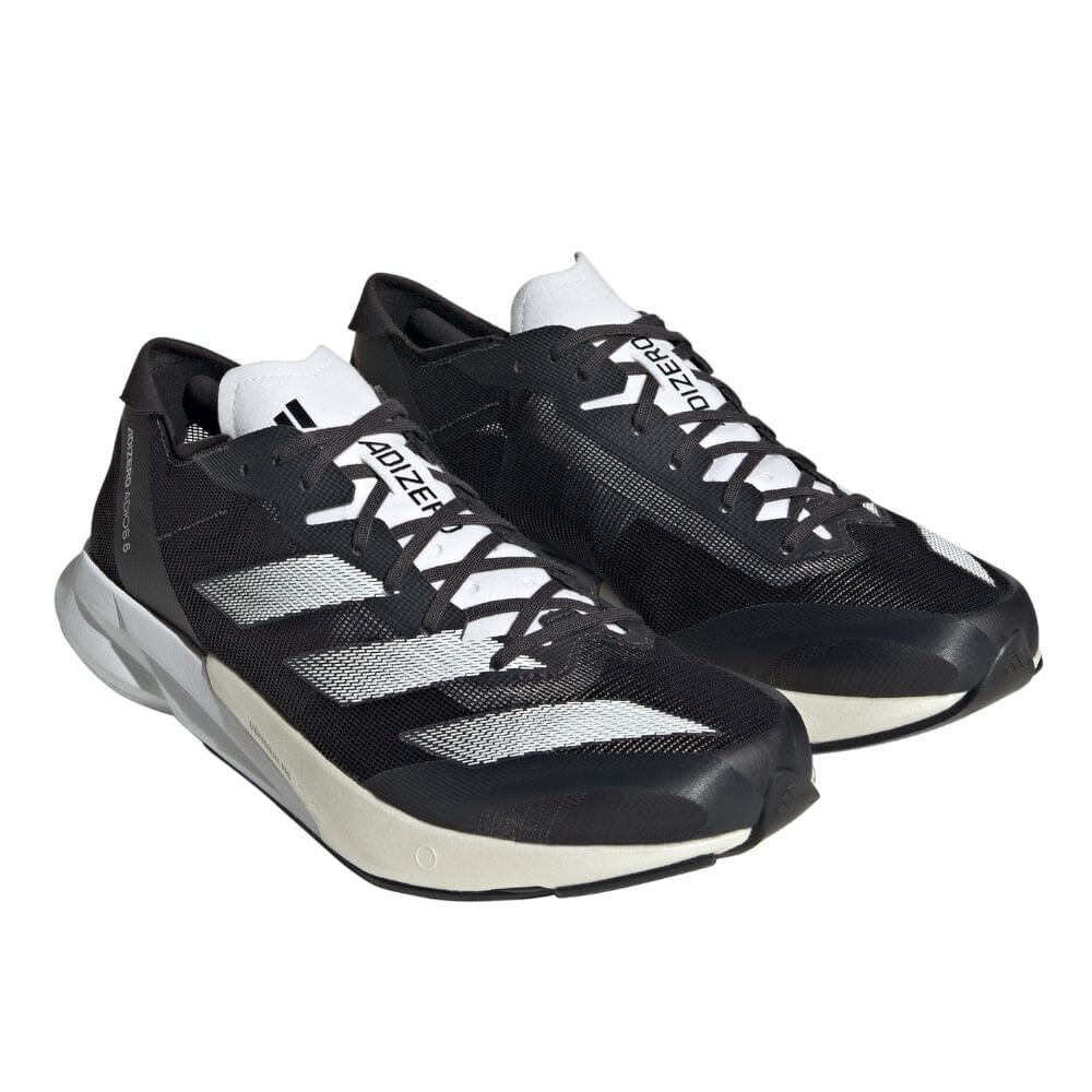 Adidas Men's Adizero Adios 8 Men's Shoes - BlackToe Running#colour_carbon-cloud-white-core-black