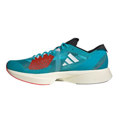 Adidas Adizero Takumi Sen 9 Shoes - BlackToe Running#colour_cloud-white-core-black-lucid-cyan