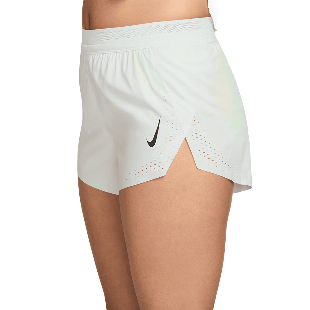 Nike Women's AeroSwift Dri-FIT ADV Mid-Rise Brief-Lined 3" Running Shorts - BlackToe Running#colour_off-white