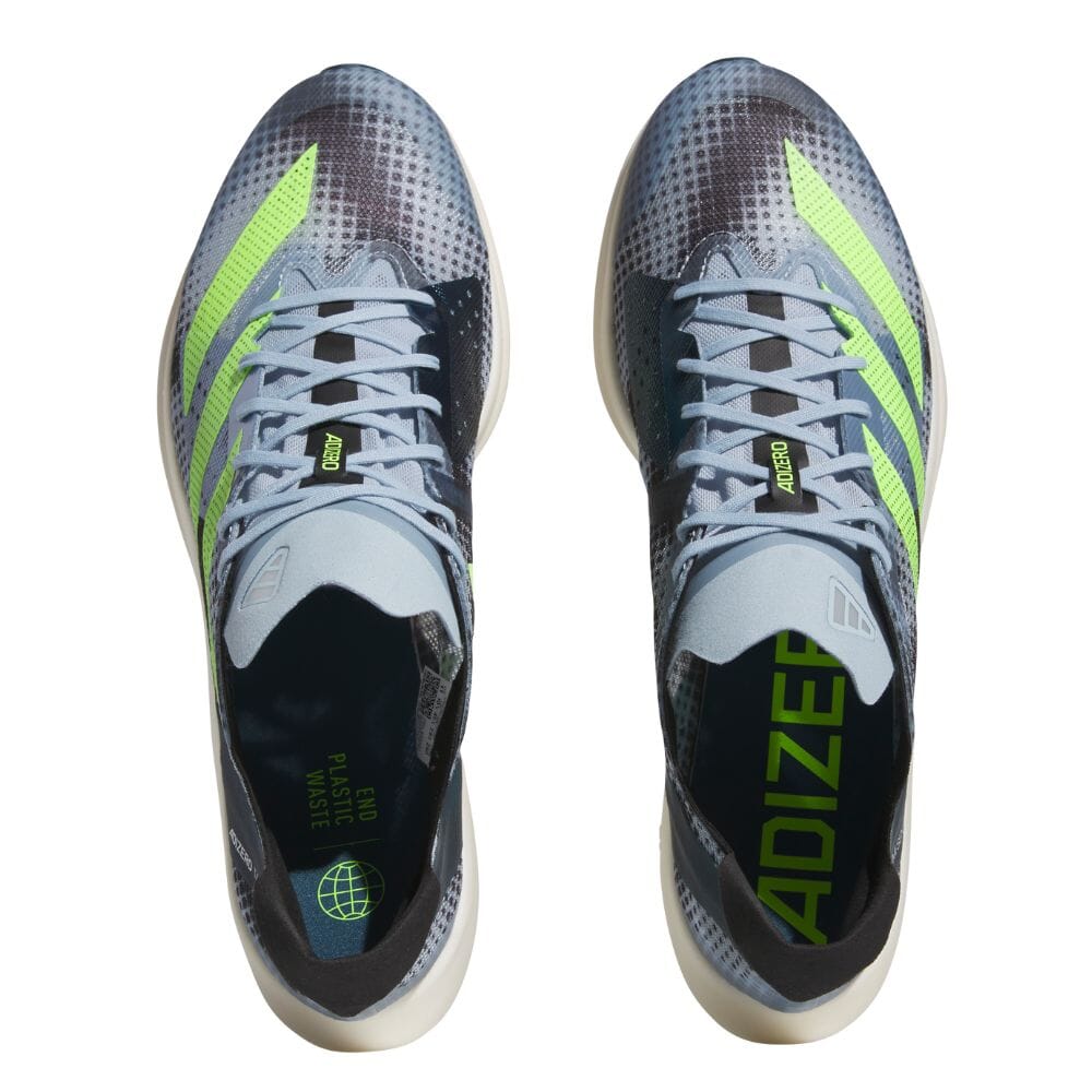 Adidas Adizero Takumi Sen 9 Shoes - BlackToe Running#colour_wonder-blue-lucid-lemon-core-black