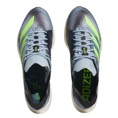 Adidas Adizero Takumi Sen 9 Shoes - BlackToe Running#colour_wonder-blue-lucid-lemon-core-black