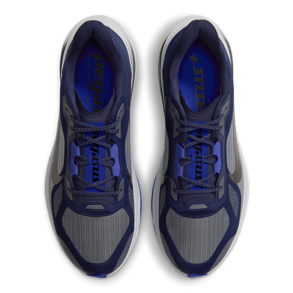 Nike Men's Pegasus Plus 2 - BlackToe Running#colour_midnight-navy-black-racer-blue-grey-mist