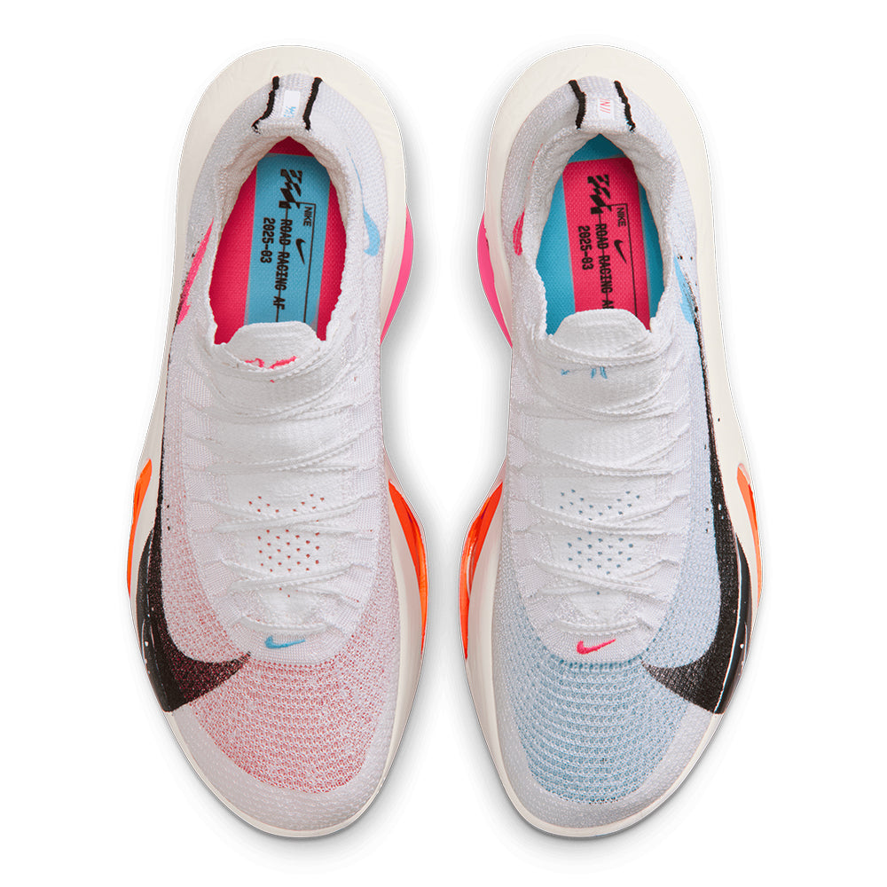 Nike Men's Alphafly 3 - BlackToe Running#colour_white-soft-pearl-hyper-crimson