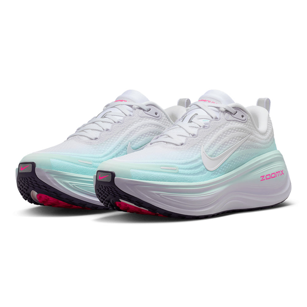 Nike Women's Vomero Plus - BlackToe Running#colour_white-dark-raisin