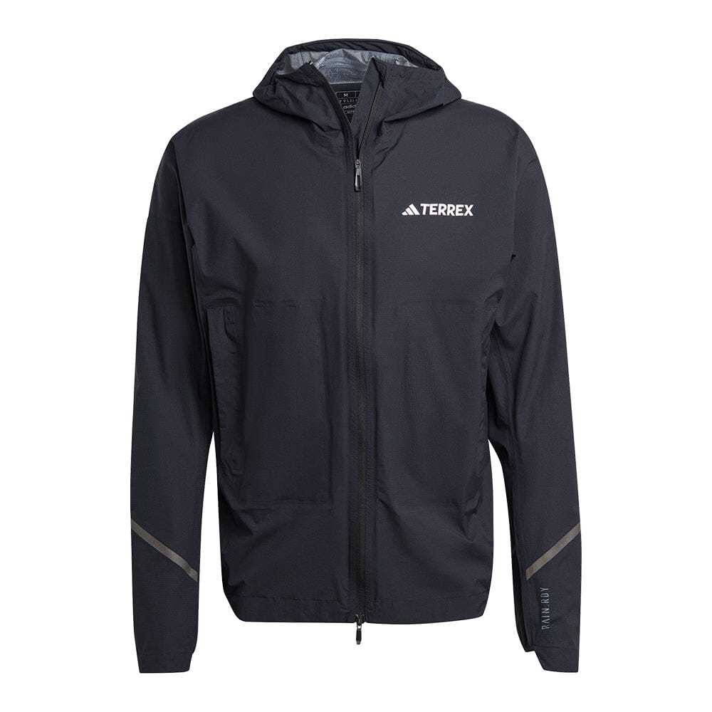 Adidas Men's Terrex Xperior 2.5L Light Rain.Rdy Jacket Men's Tops - BlackToe Running - Small 