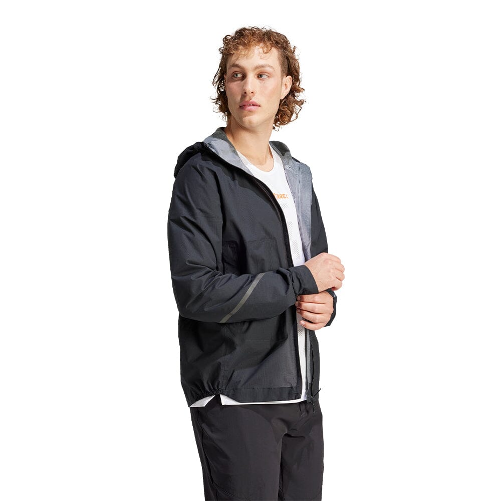 Adidas Men's Terrex Xperior 2.5L Light Rain.Rdy Jacket Men's Tops - BlackToe Running - 