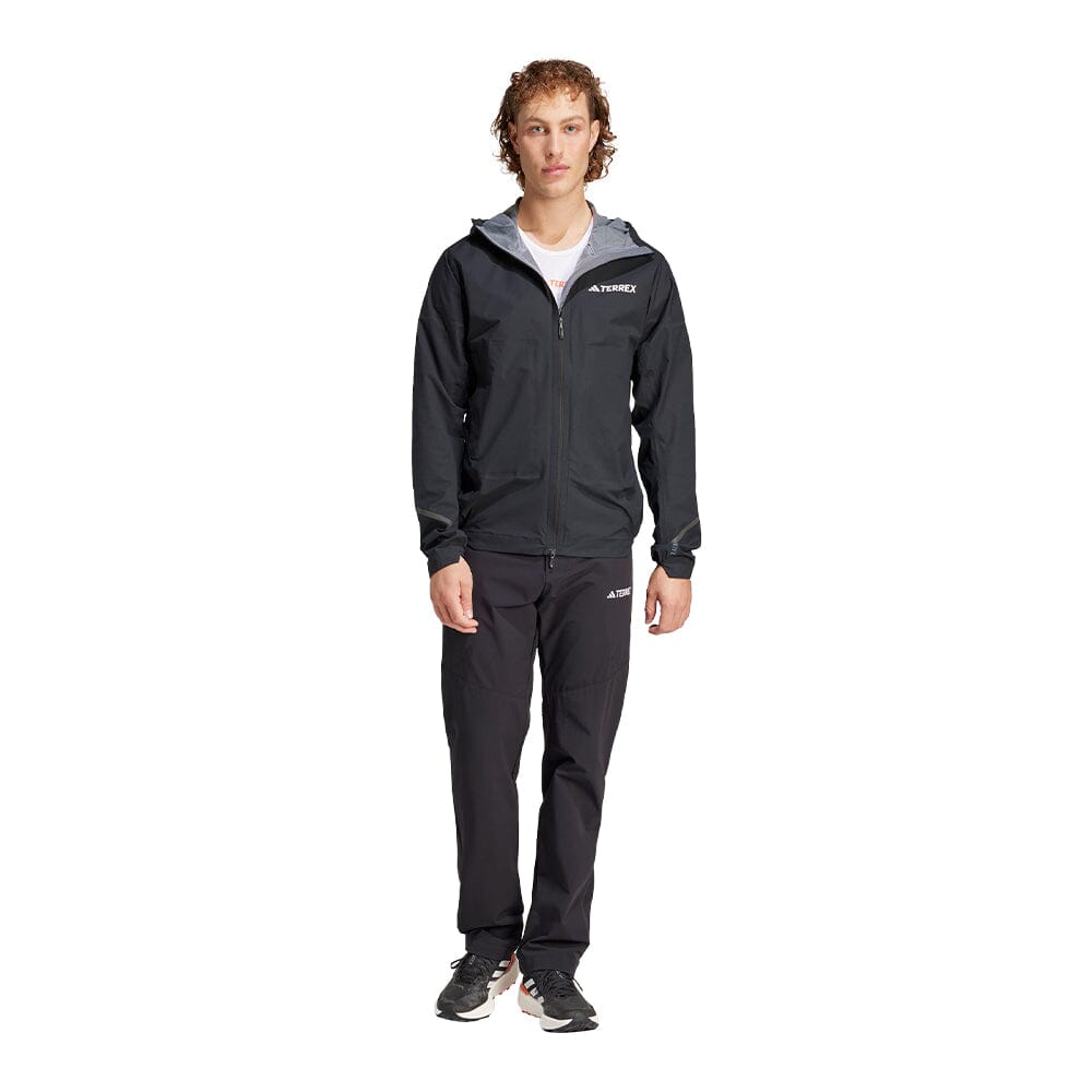 Adidas Men's Terrex Xperior 2.5L Light Rain.Rdy Jacket Men's Tops - BlackToe Running - 