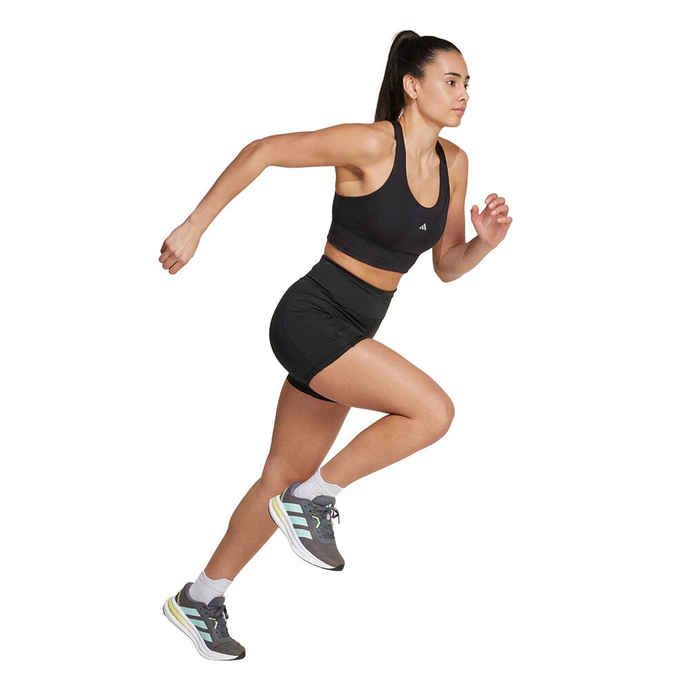 Adidas Women's Own the Run Short Leggings - BlackToe Running#colour_black