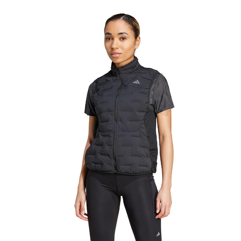 Adidas Women's Adizero Running Padded Vest - BlackToe Running#colour_black