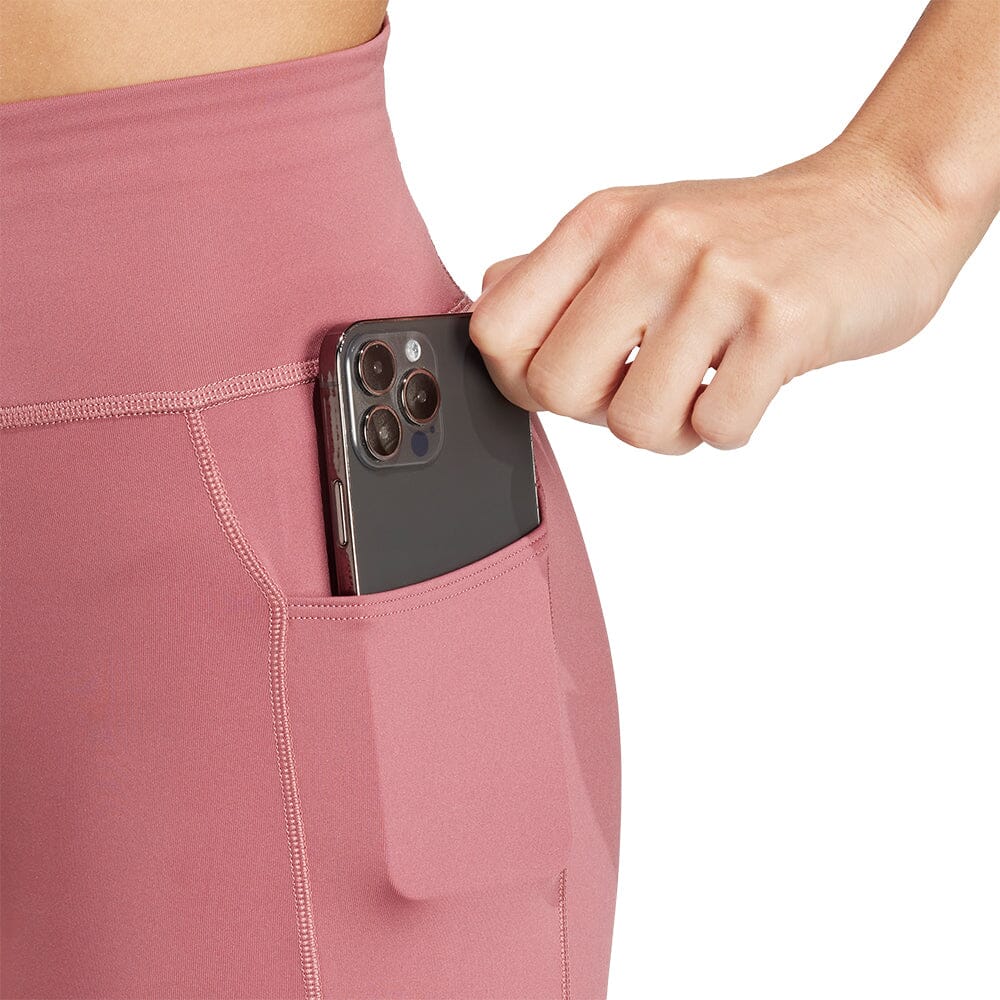 Adidas Women's Own the Run 7/8 Leggings - BlackToe Running#colour_preloved-crimson